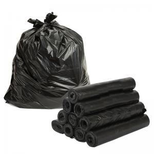 China Compactor 55Gallon Recyclable Trash Bags Super Big Black Plastic Bags supplier