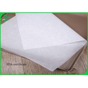 30g - 40g Greaseproof White Color Food Grade Paper Roll For Wrapping Food