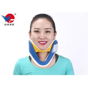 Waterproof First Aid Cervical Collar Neck Brace , Blue And White Rigid Plastic Cervical Collar