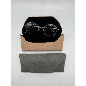 Envelope Style 16CM PU Folding Eyeglass Case Fashion Glasses Grey Personalized
