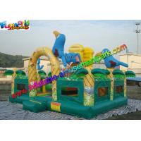 China Elephant Commercial Bouncy Castles , Bouncy Castles House With Fully Printing on sale