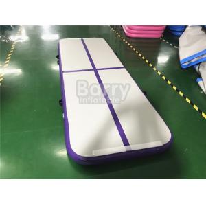 China Outdoor Small Portable Kids A Purple Air Track Gymnastics Mat For Body Building With Carry Bag supplier