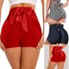 Quick Dry High Waist Yoga Sports Workout Shorts Bow Tie Textured Butt Lifting