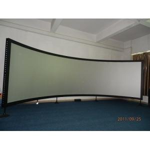 360 Degree 3D Simulation Curved Fixed Frame Projector Screen Floor Stand