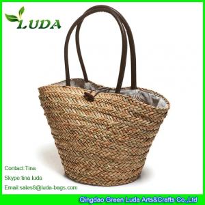 LUDA 2014 New Seagrass Beach Bag Natural Straw Handbags