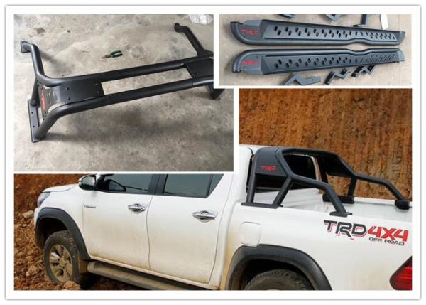 Toyota Hilux Revo 2016 TRD Style Steel Side Step Bars And Steel Roll Cage