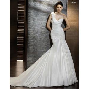 China V - Silhouettes de robe de robe de mariée/mariage de sirène de mode d'encolure de cou supplier