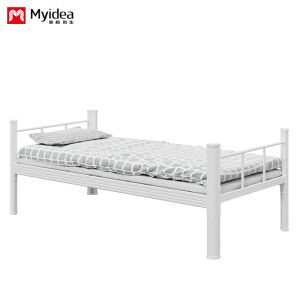 China Student Dormitory Bed Single layer Iron Frame Bed wholesale