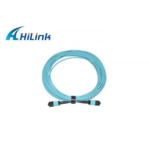 China Multimode Fiber Cable WDM MPO Male To MPO Male Patch Cord 24 Core OM4 10M supplier