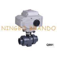 China UPVC CPVC PVC Electric Actuator Operated Ball Valve DN25 24V 220V on sale