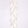 China Length 220m Per Roll 70mm 8 Strands Polypropylene Mixed Polyester Rope Mooring Anchor Rope In White / Black wholesale