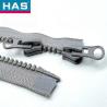 China Lightweight Plastic Slider Zipper Black Grey Two Way Invisible Zipper wholesale
