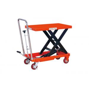 China PT300C PT500C PTS350C PT100C Scissor Table Lift Hand Operated Scissor Lift Table Cart With Overload Bypass Valve supplier