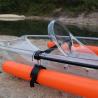 Clear Visor Plastic Rowing Boat , Impact Resistant Lightweight Touring Kayak