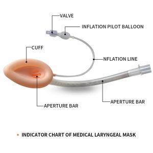 Disposable Reinforced Flexible Silicone Airway And Laryngeal Mask For Anesthesia