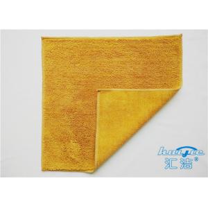 China Non-Abrasive Thick High Pile Terry Microfiber Bath Towels / Microfibre Face Cloth supplier