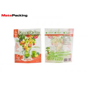 Transparent Fresh Vegetable Packaging Bags , Custom Printing Vegetable Bags Keep Fresh Glossy With Hole