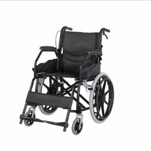 China Steel Medical Transport Wheelchair Folding Basic Manual Wheelchair For Patient CE Approved supplier