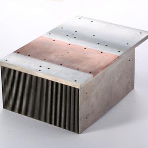 Aluminum 6061 Copper Pipe Cold Plate Heat Sink Flexible ISO9001 Listed