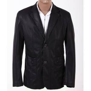China Big and Tall, 100% Viscose and Knitting, Stylish and Classic Mens PU Leather Suits supplier