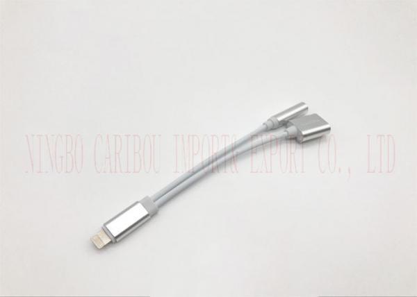 Silver Color Cell Phone Accessories Headphone 3.5 Mm Stereo Audio Cable Fast