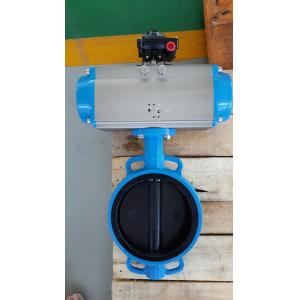 China butterfly valve with pneumatic actuator  pneumatic control butterfly valves supplier