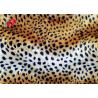 Leopard Printed 144 F 100% Polyester Velvet Fabric Velboa Blanket 240 GSM