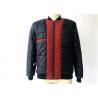 China Mens PU Leather Coat Polyester Bomber Jacket With Zip Pocket / Emboriedary Patch TWS8055 wholesale