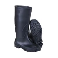 China Black CE EN 20347 PVC Rain Boots for Men Steel Toe and Sole Reflective Tape Optional on sale