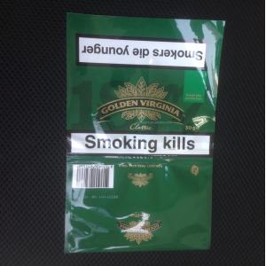Green GV Tobacco Packaging Pouch Hand Rolling Smoking Leaf Pouches