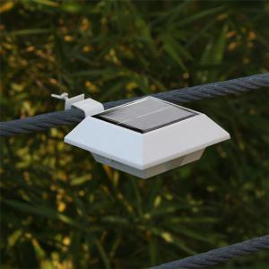China Luz solar exterior do diodo emissor de luz da calha do rádio brilhante super do sensor de movimento de 6 diodos emissores de luz, cerca solar Light supplier