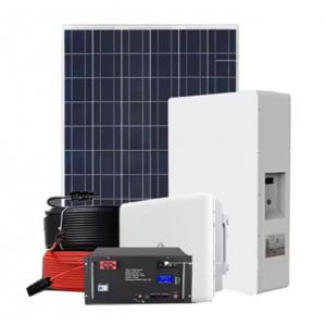 Full Set Solar System Customized 5KW 8KW Hybrid Off Grid Energy Storage Battery Solar Panel Whole System For Home