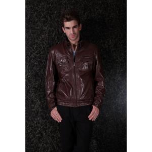 China Men's jackets with Custom Colors / Size PU Suit Warm Lining Mens Leather Suits supplier