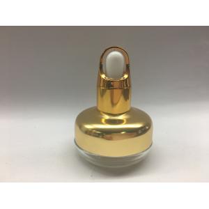 20ml Essential Oil Glass Bottles With Gold Shoulder Collar Basket