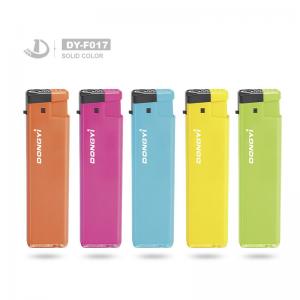 China Dy-F017 Windproof Electronic Lighter Without Iron Shell Disposable Customized Request supplier