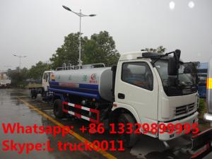 China DFAC DLK 6-7 ton water sprinkler truck exported to Congo, factpry sale best price stainless steel water tank truck on sale 