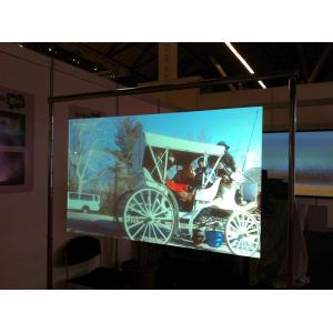 Transparent Holographic Rear Projection Film High Contrast Wide Viewing Angle For Glass