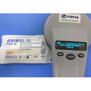 China CE 134.2khz Microchip Dog Scanner , RFID Smart Reader With LCD Display supplier