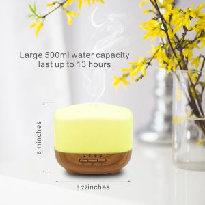 China 500ml Ultrasonic Cool Mist Humidifier with 7 Colors Changing Light,2 Mist Modes,4 Timers,for Home on sale