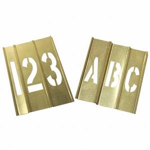 Adjustable Brass Interlocking Stencils Letter And Number Sets For Printing