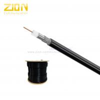 China Economy RG6 CATV Coaxial Cable 18 AWG CCS 40% AL Braid for Satellite TV on sale