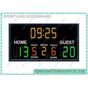 Electronic Basketball Scoreboards For College / High School WIth Team Name and Time Display