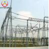 High Voltage Galvanized 220KV Power Transformer Substation Structures Electric Power Pole
