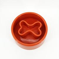 China Colorful Ceramic Pet Bowl , Rounded Ceramic Dog Slow Feeder For Food Water Feeding on sale