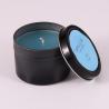 China OEM 2 Oz Recycled Matte Black Tin Can Candle For Bedroom wholesale