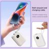 China 10000mAh 22.5W ユニバーサル ケーブル内蔵 電源バンク 黒 白 防火 ABS PC LED インジケータライト wholesale