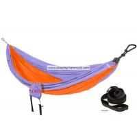 China Anti Fade Ultralight Small Camping Parachute Nylon Fabric Hammock Quick Dry Orange Blue on sale