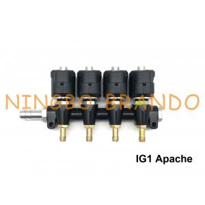 DC12V RAIL / OMB Type 3 Ohm 4 Cylinder IG1 Apache Injector Rail In LPG CNG Sequential System