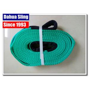 10000kg Flat Web Polyester Lifting Slings  Belt With Reinforced Eyes