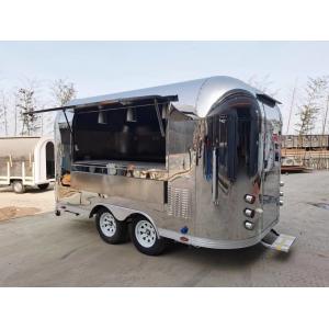 China Luxury Airstream Mobile Food Trailer Multifunctional Street Food Truck Trailer supplier